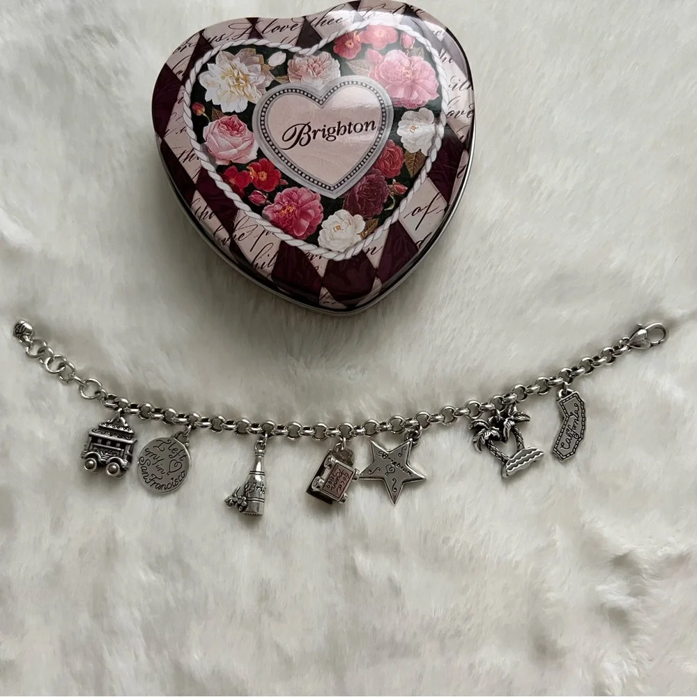 Limited Edition Brighton California Collectable Charm Bracelet - Picture 6 of 11